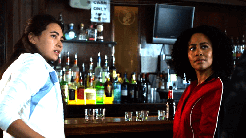 Jessica Henwick as Colleen Wing, Simone Missick as Misty Knight in 'Luke Cage' Season 2.
