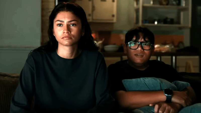 Zendaya as MJ and Jacob Batalon as Ned Leeds in 'Spider-Man: Brand New Day' trailer.