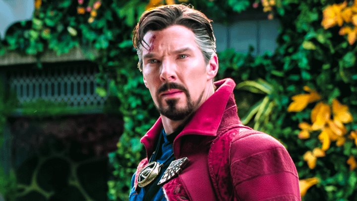 Benedict Cumberbatch as Doctor Strange in Doctor Strange in the Multiverse of Madness.