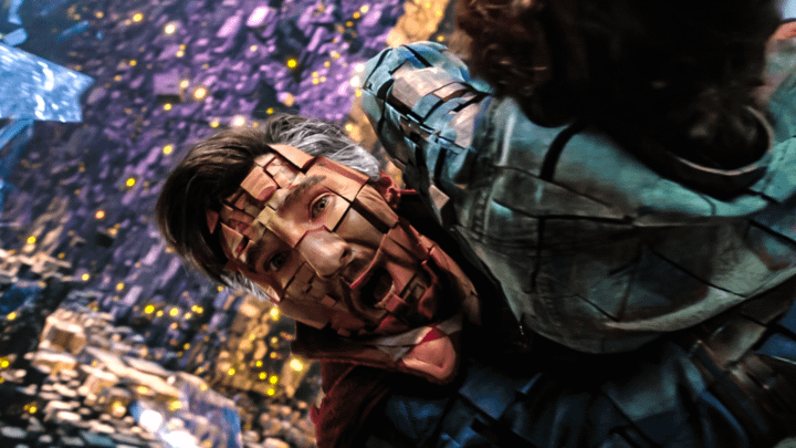 Benedict Cumberbatch as Doctor Strange in Doctor Strange in the Multiverse of Madness.