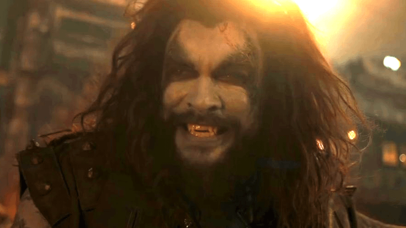 Jason Momoa as Lobo in Supergirl. 