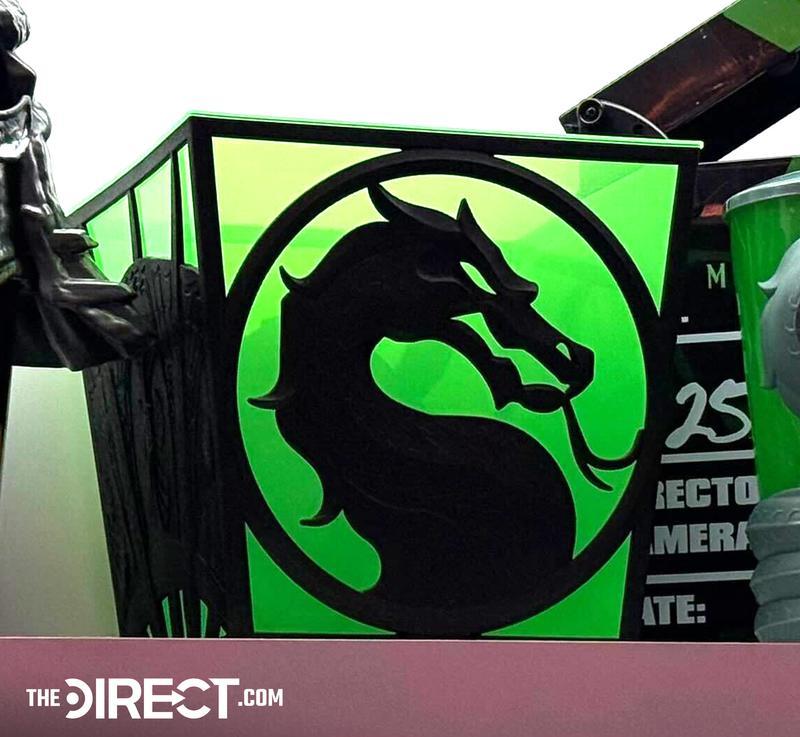 Mortal Kombat 2 Popcorn Bucket, Green logo tin.