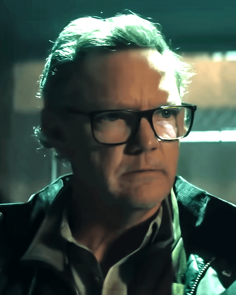 Matthew Lillard looks scary as Mr. Charles in Daredevil: Born Again Season 2.