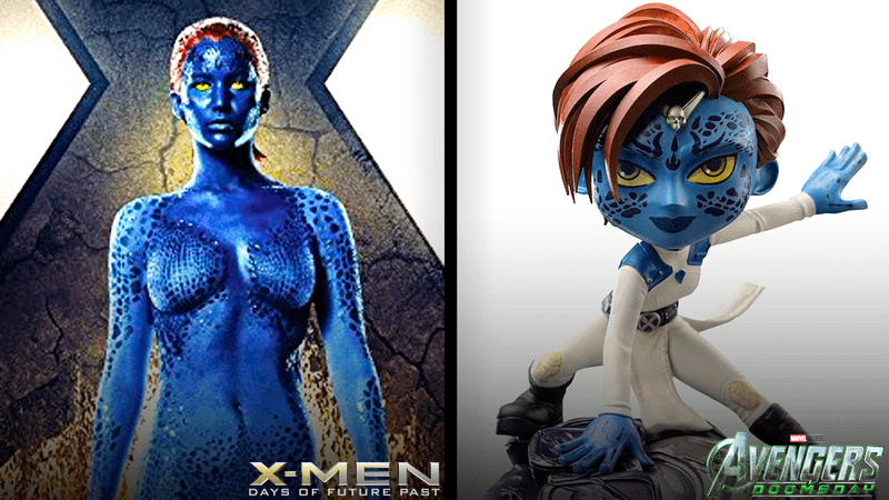 Jennifer Lawrence as Mystique.