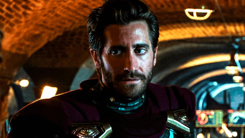 Jake Gyllenhaal as Mysterio in the underground in Spider-Man: Far From Home. 