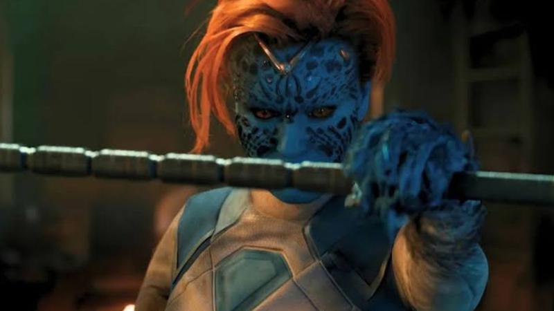 Mystique holding a baton in Avengers: Doomsday.