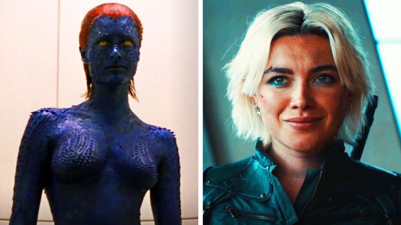 Rebecca Romijn as Mystique, Florence Pugh as Yelena Belova in 'Thunderbolts*.'