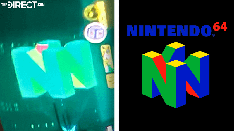 Nintendo 64 logo versus Ninteno 64 logo in Super Mario Galaxy Movie.