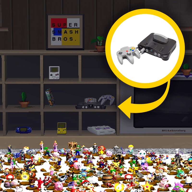 Super Smash Bros. Melee Nintendo console reference.