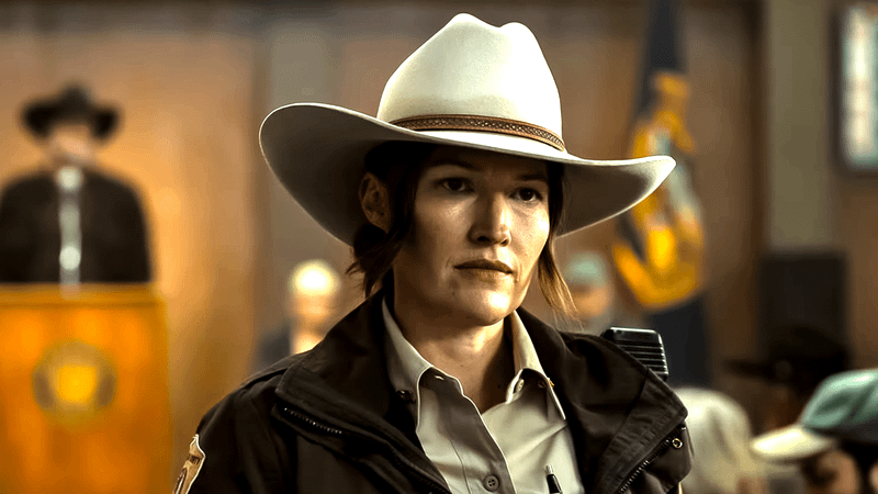 Kelly Macdonald as Sheriff Kerry Kane in Lanterns.