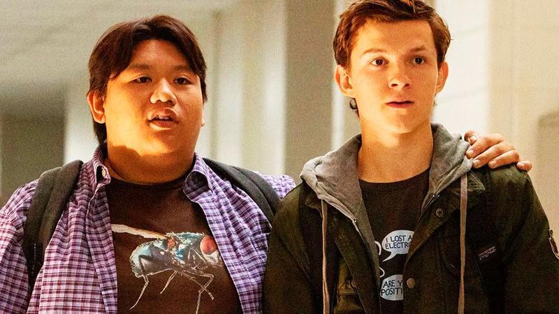 Jacob Batalon as Ned Leeds & Tom Holland as Peter Parker in Spider-Man: Homecoming.