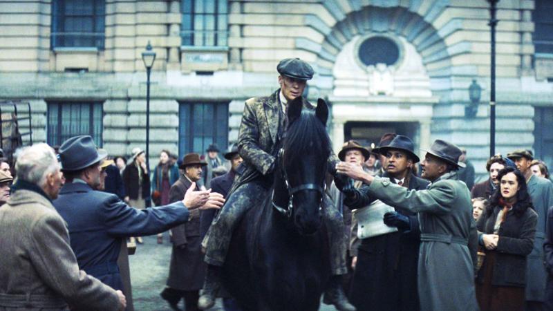 Cillian Murphy Tommy Shelby riding horse in Peaky Blinders The Immortal Man.