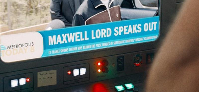 News ticker from Superman suggesting Jor-El's message is fake.