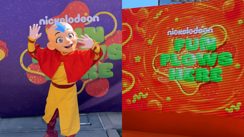 Avatar Aang and Nickelodeon Fun Flows Here offsite at Comic-Con 2026.