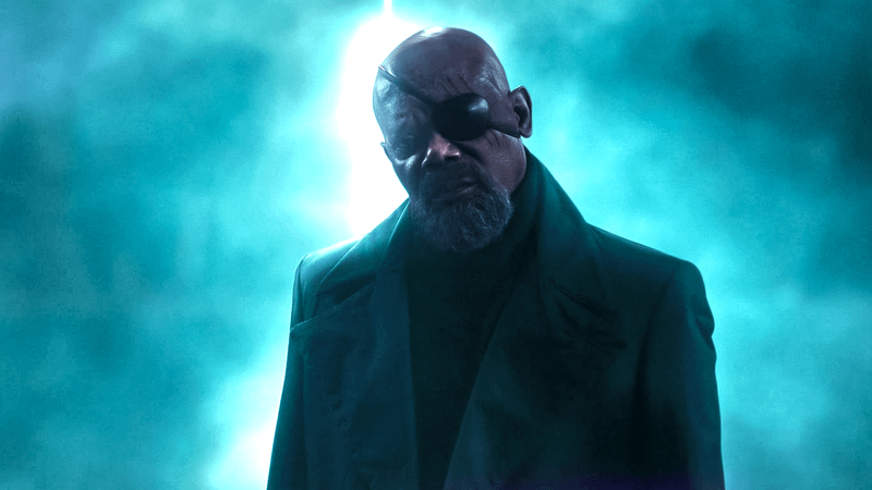 Samuel L. Jackson as Nick Fury.