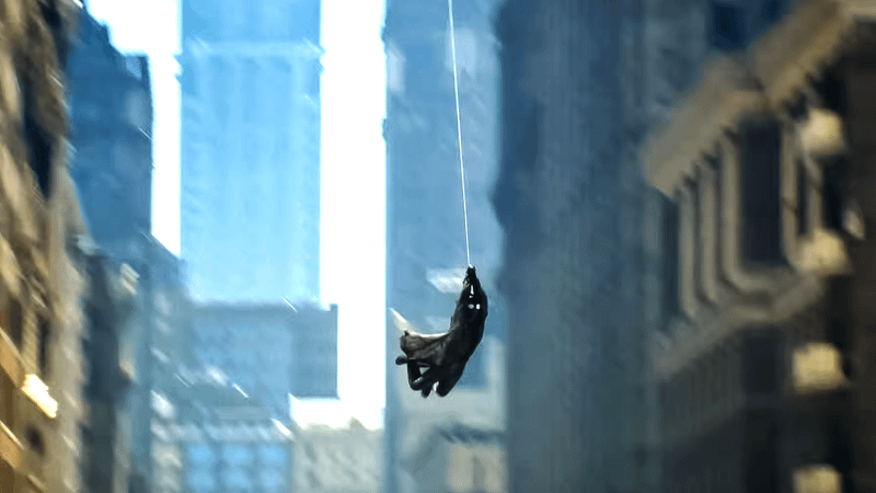 Ben Reilly swinging in 'Spider-Man Noir.'