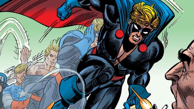 Nomad about to attack an enemy in Marvel Comics.