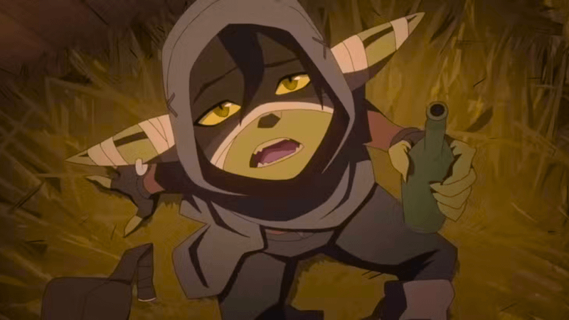 Nott the Brave with bottle in The Mighty Nein