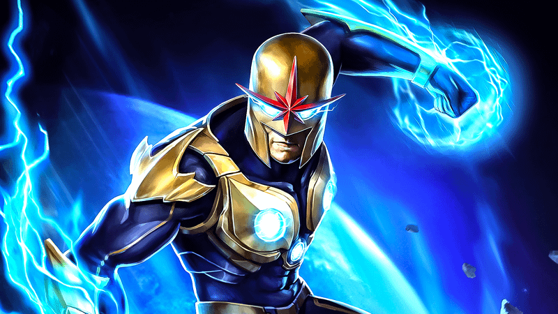 Nova from Marvel Comics.