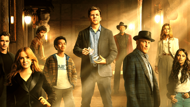 The cast of Now You See Me: Now You Don't in a marketing image.
