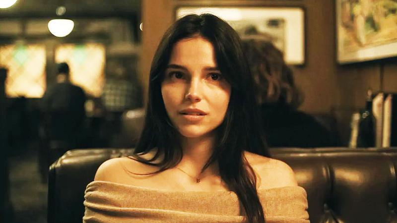 Nikki at restaurant in Obsession 2026 movie.