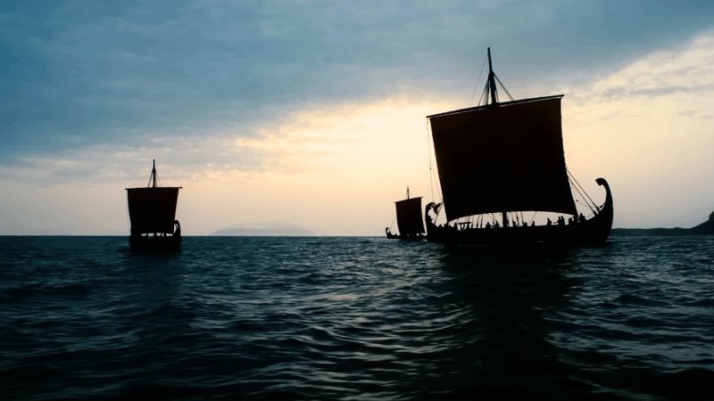 Greek boats in The Odyssey.