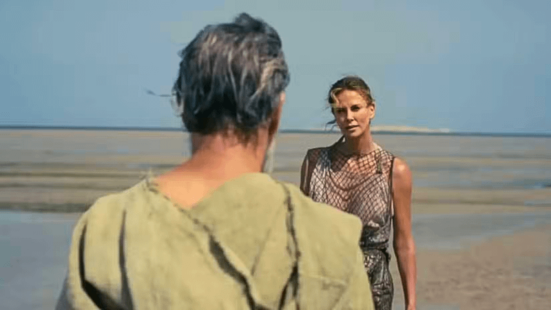Charlize Theron as Calypso in The Odyssey.