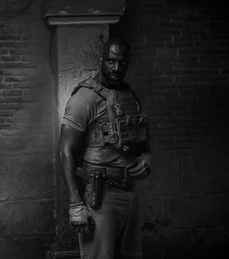 Omar Sy looking vengeful in Mercenary: An Extraction Series