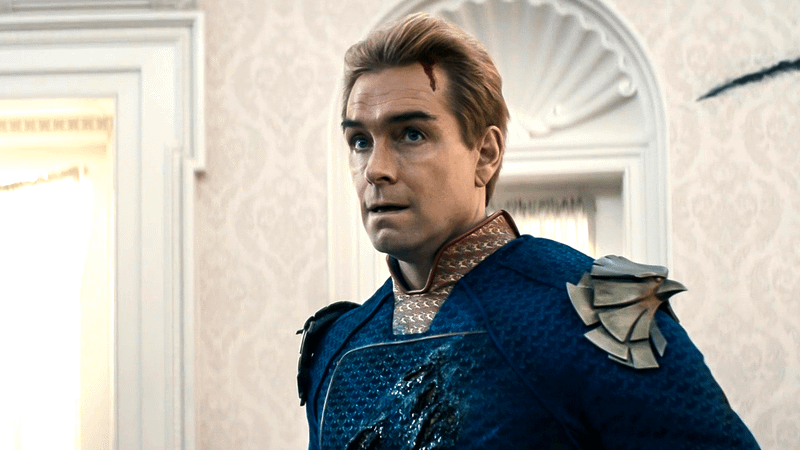 Antony Starr as Homelander in Season 5 Episode 8 of The Boys.