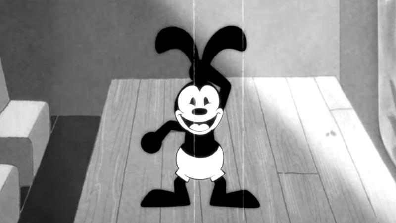 Popular Disney character Oswald the Lucky Rabbit.