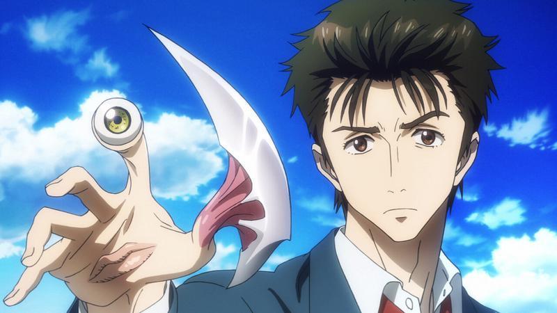 Shinichi in Parasyte mid transformation.