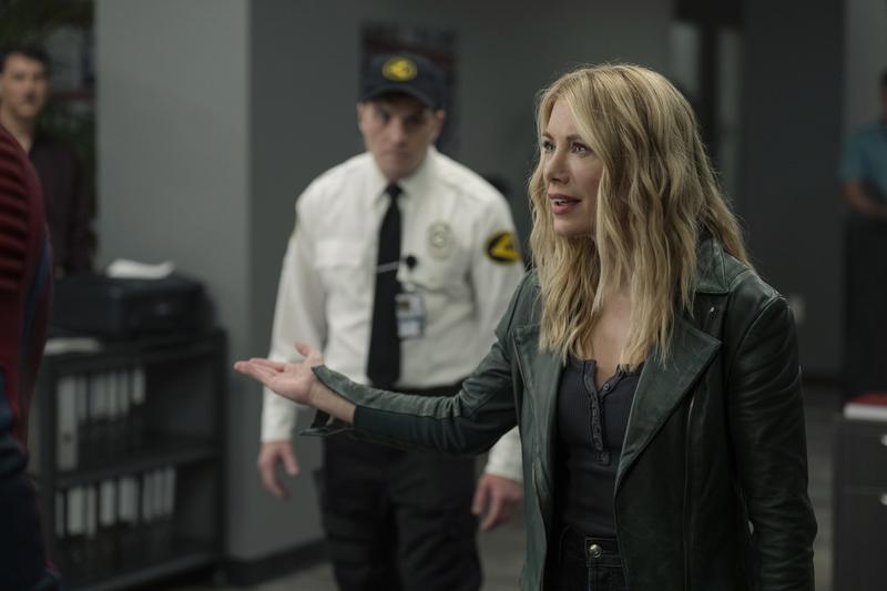 Jennifer Holland as Emilia Harcourt in Peacemaker Season 2, Episode 7  Jennifer Holland as Emilia Harcourt in Peacemaker Season 2, Episode 7