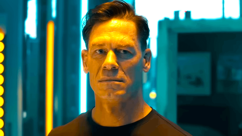 John Cena as Peacemaker in a yellow light in Peacemaker Season 2