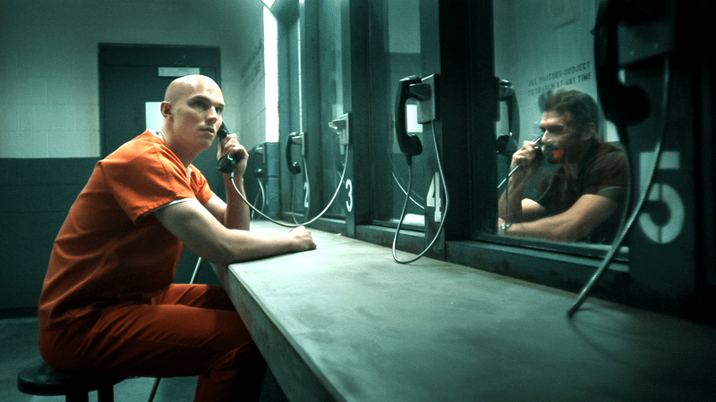 Lex Luthor and Rick Flag Sr. in Peacemaker Season 2.