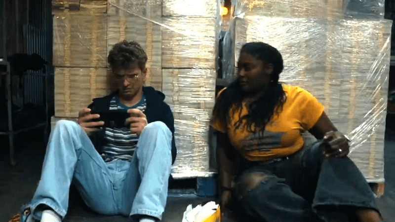 Freddie Stroma as Adrian Chase, Danielle Brooks as Leota Adebayo in Peacemaker Season 2