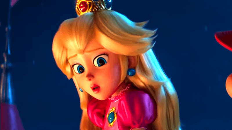 Princess Peach in Super Mario Galaxy Movie.