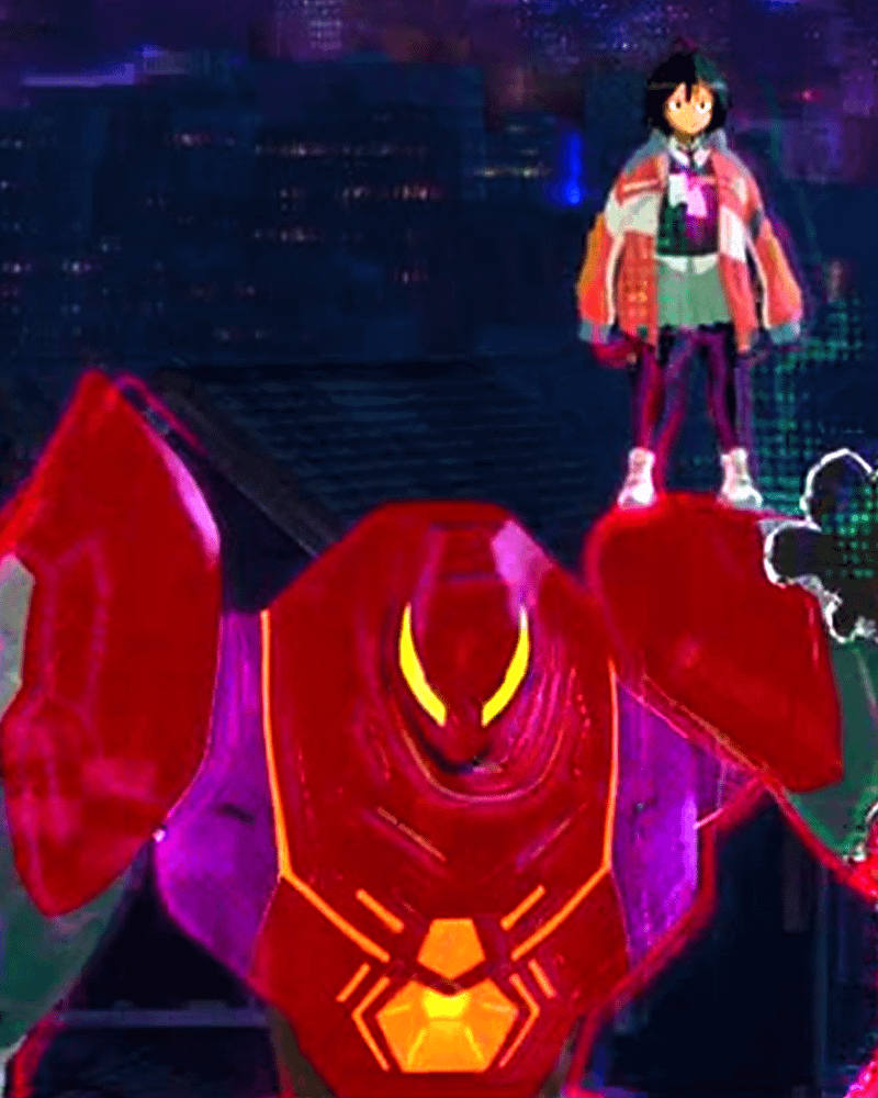 SP//dr and Peni in Spider-Man: Across the Spider-Verse
