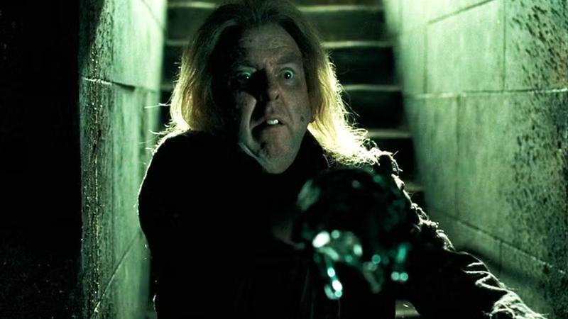 Harry Potter and the Deathly Hallows Part 1, Peter Pettigrew in Malfoy Manor jail cells.