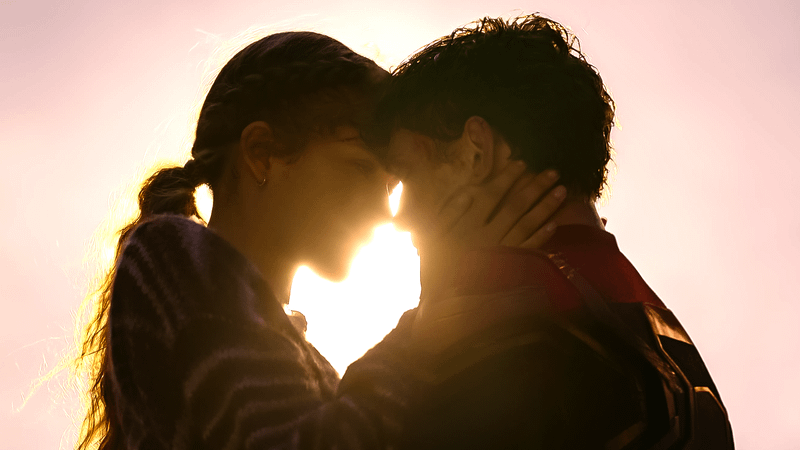 Zendaya as Michelle Jones, Tom Holand as Peter Parker in 'Spider-Man: No Way Home.'