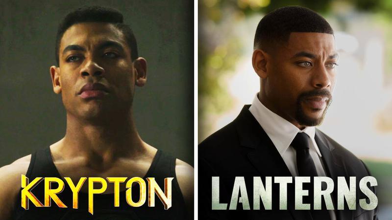 Aaron Pierre as Dev-Em in Krypton and John Stewart in Lanterns.