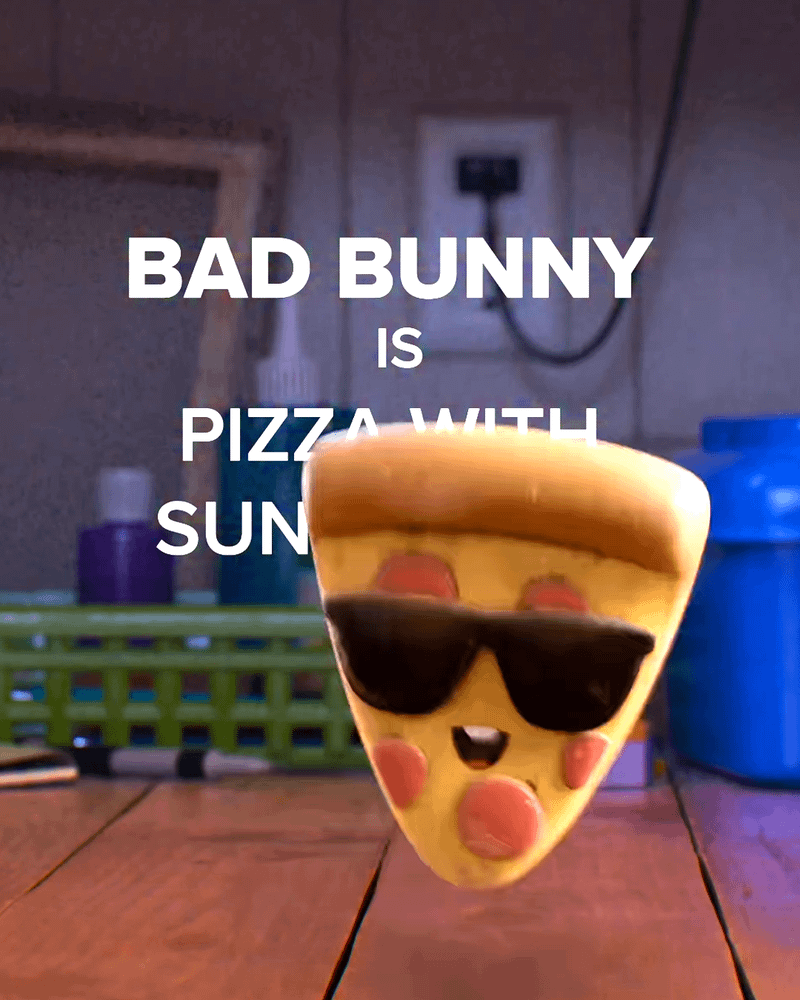 Pizza with Sunglasses announcement.