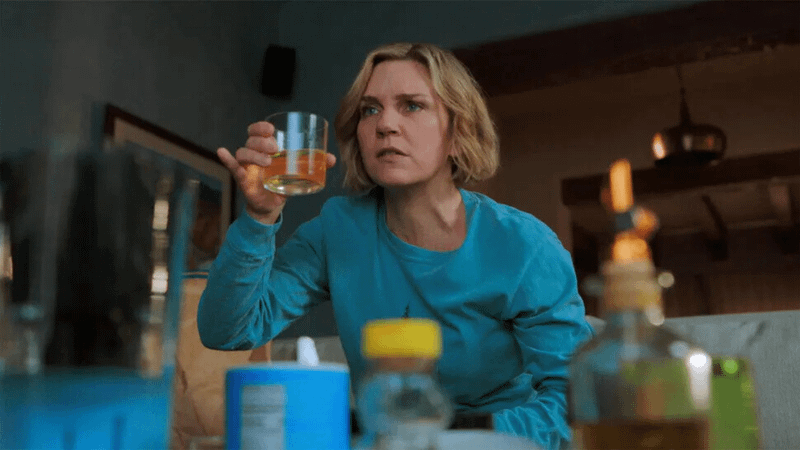 Rhea Seehorn as Carol in Pluribus Episode 5