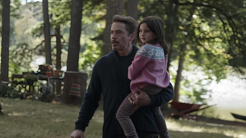 Tony Stark spending time with his daughter