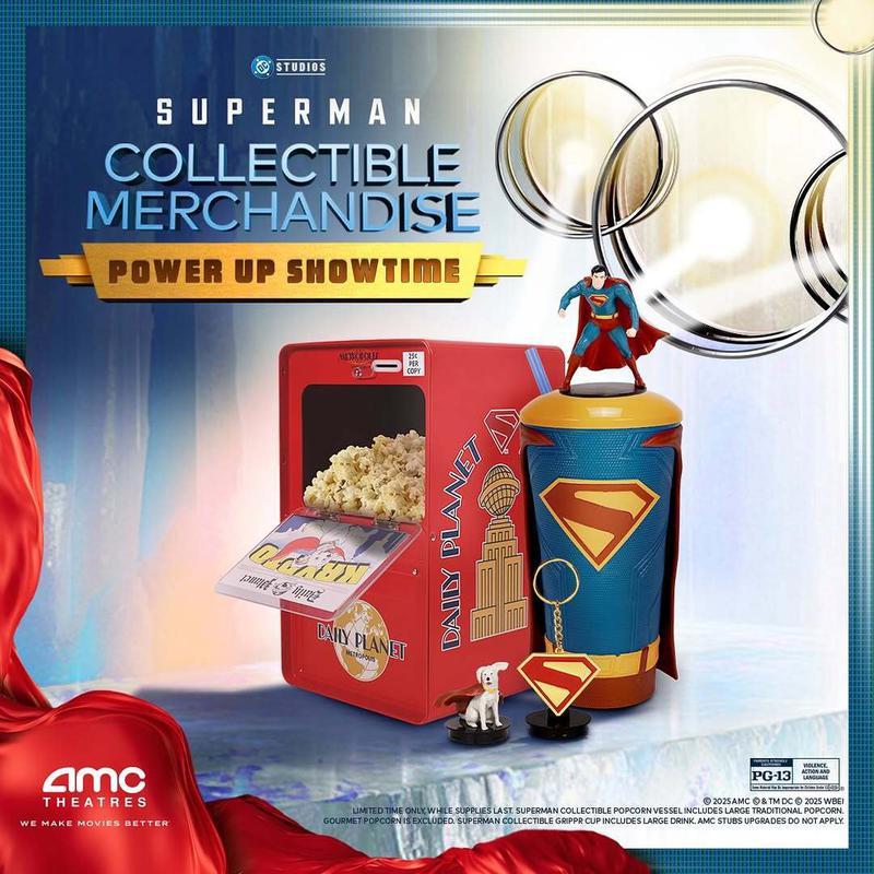 A Daily Planet inspired popcorn bucket.