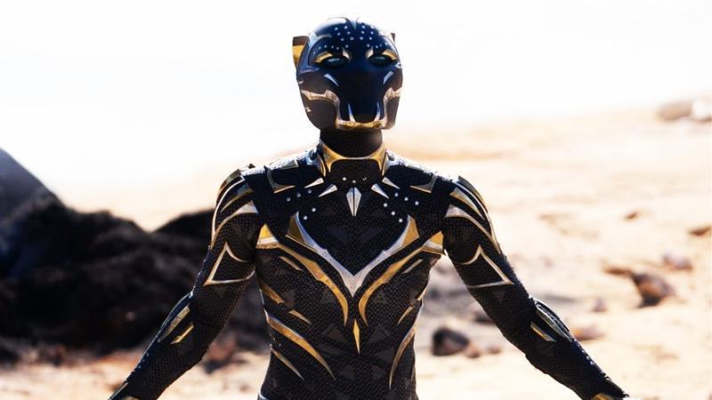 Letitia Wright's Shuri as Black Panther in the MCU.