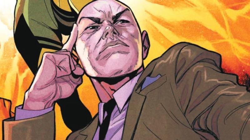 Professor X using his powers in Marvel Comics.