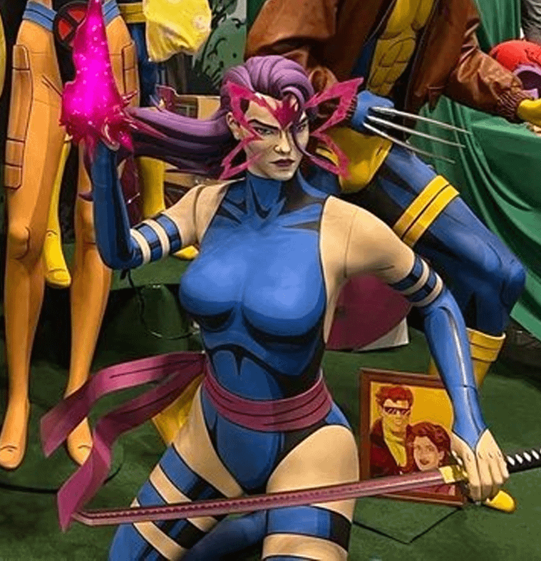 Psylocke at X-Men 97 booth at NYCC 2025