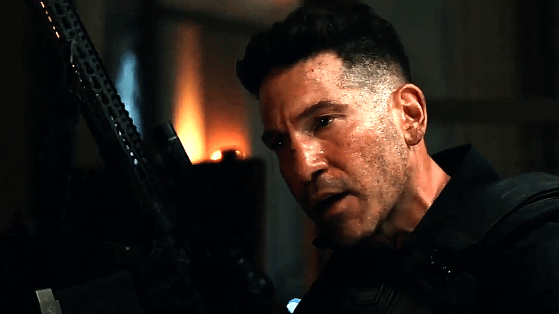 Jon Bernthal as the Punisher holding a gun in 'Spider-Man: Brand New Day.'