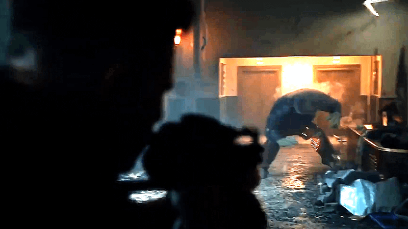Jon Bernthal as the Punisher shooting at the Hulk in 'Spider-Man: Brand New Day.'