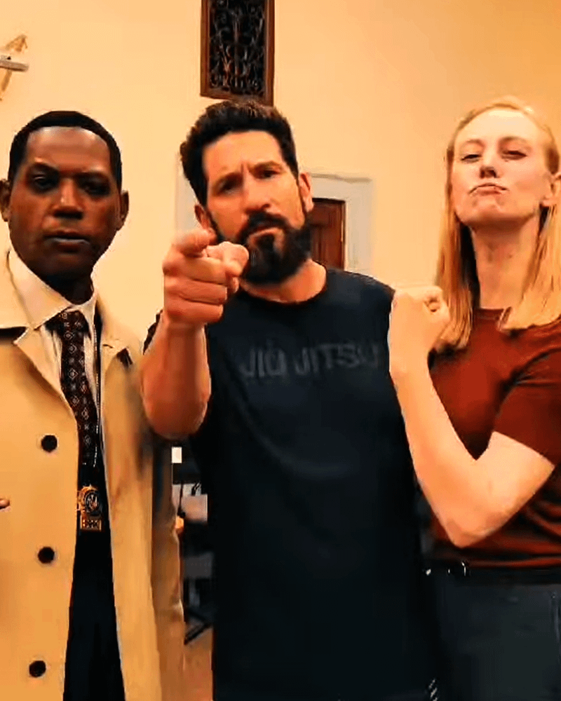 Royce Johnson, Jon Bernthal and Deborah Ann Woll.